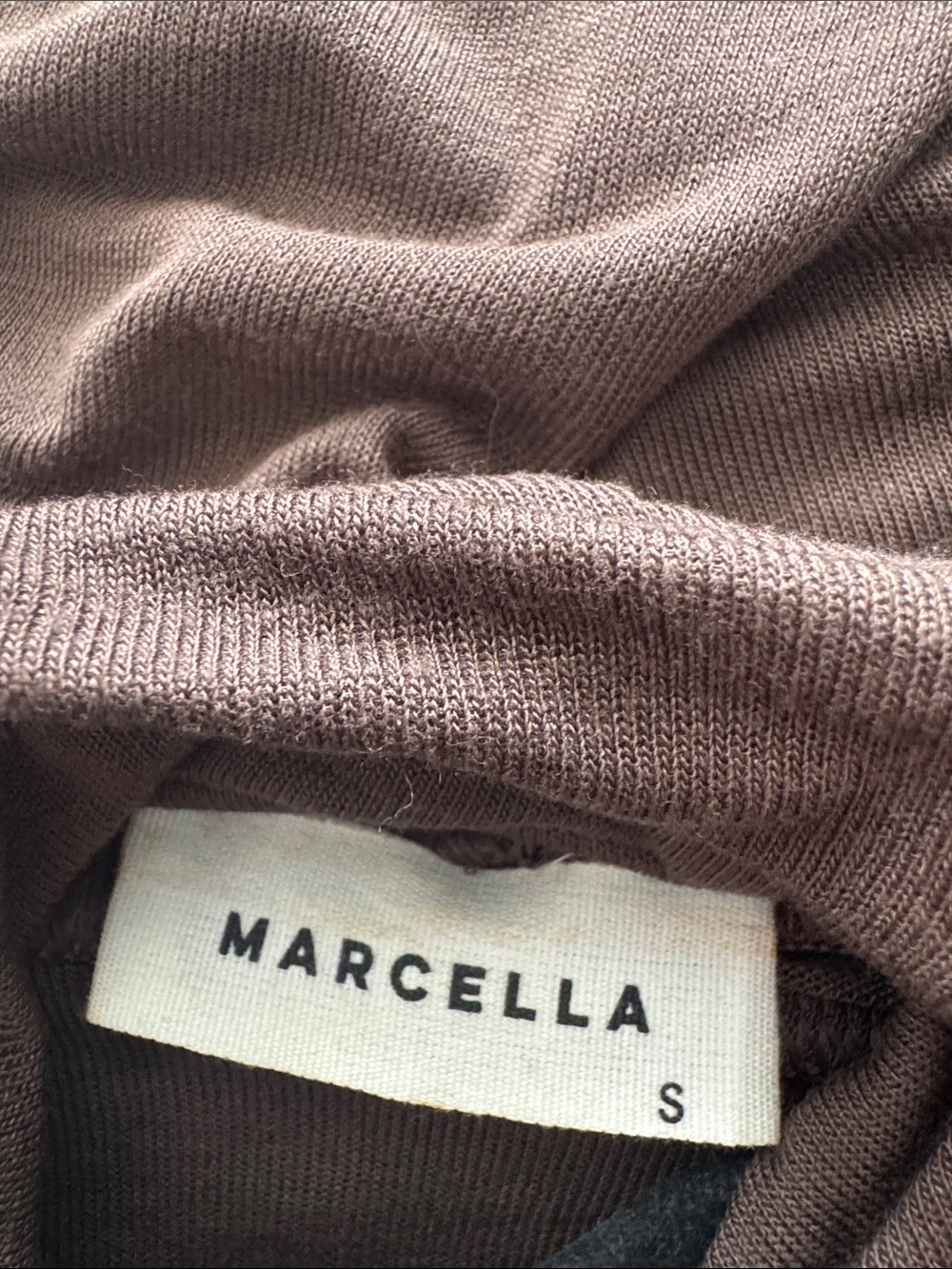 Marcella NYC Espresso ELOISE SHEER TURTLENECK - Picture 7 of 7